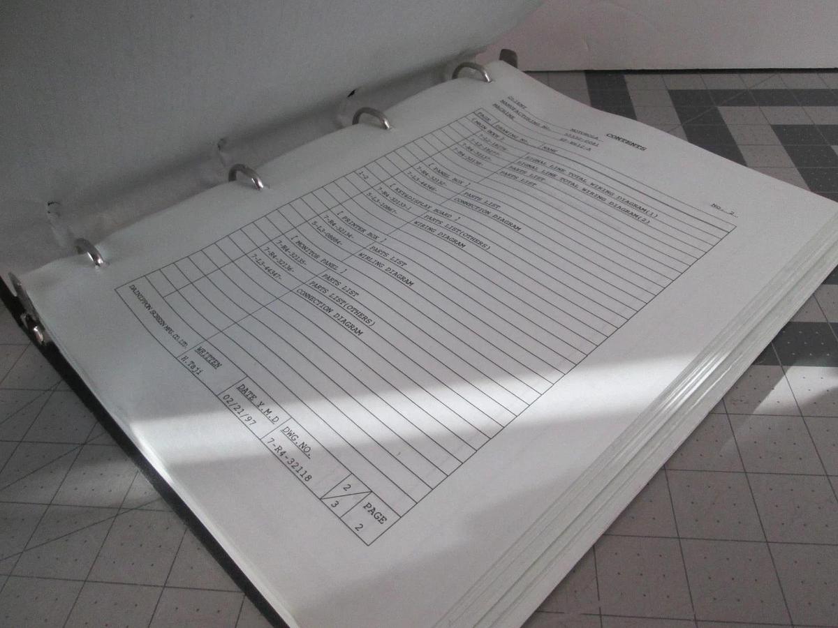 Used Screen, SP-W612, Electrical Circuit Diagram Manual, Used