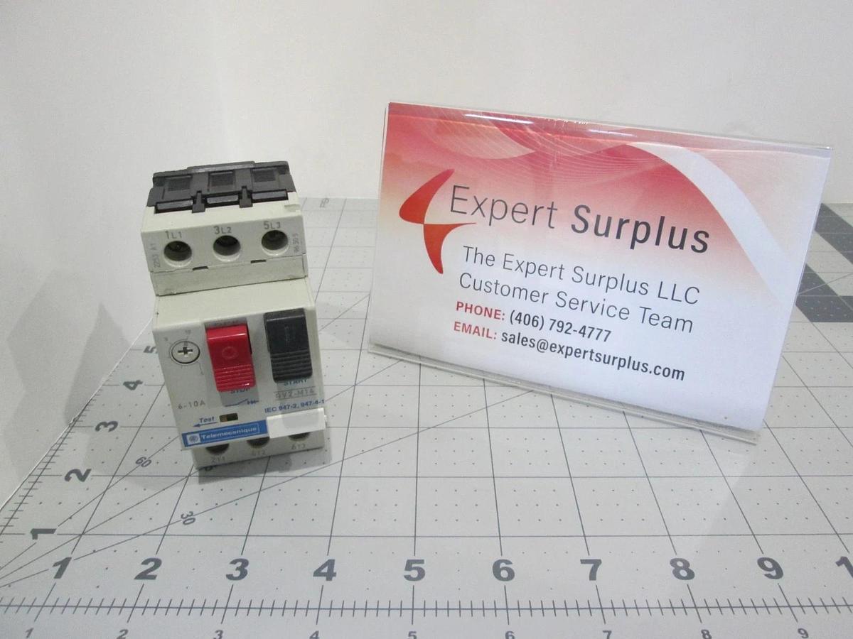 Used Telemecanique, GV2-M14, Manual Mode Starter Circuit, Used