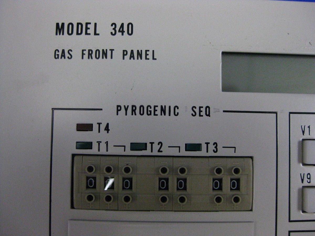 Used TEL Tokyo Electron Model 340 Gas Front Panel, Used