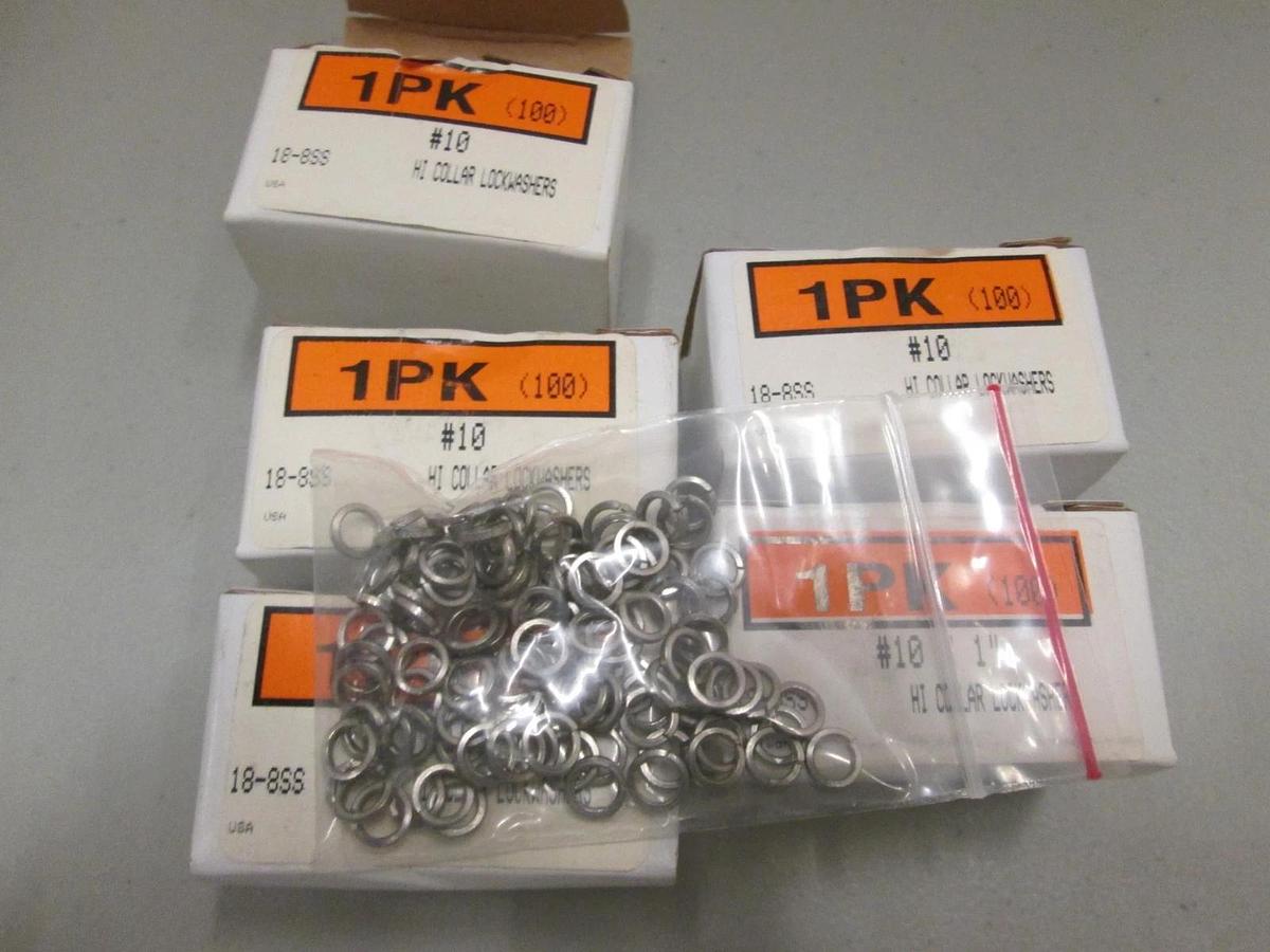Used Hi Collar Lock Washers #10 Lot of 500
