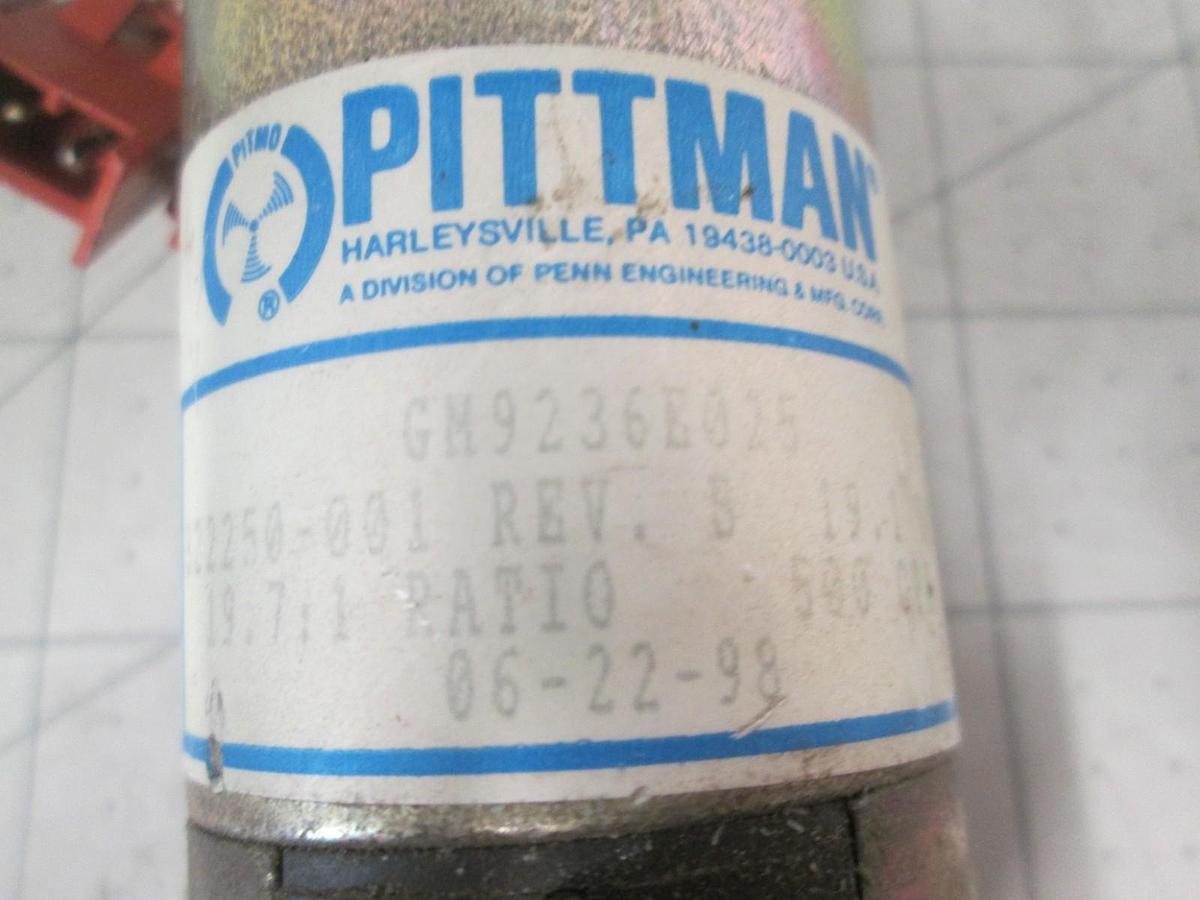 Used Pittman, GM9236E025, Gear Motor, 19.7:1 Ratio, Used