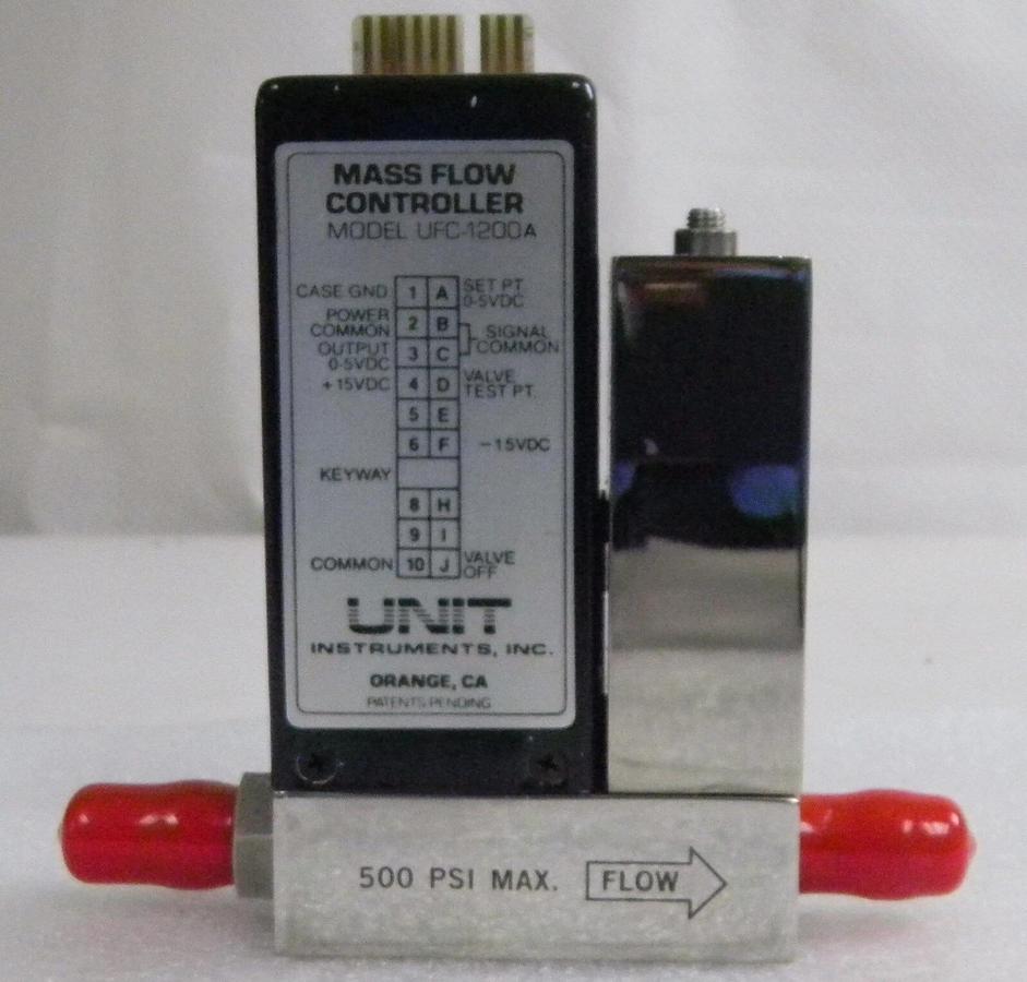 Used Unit UFC-1200A, Mass Flow Controller, Gas- BC13, Range- 20 SCCM, 1/4" M I/O