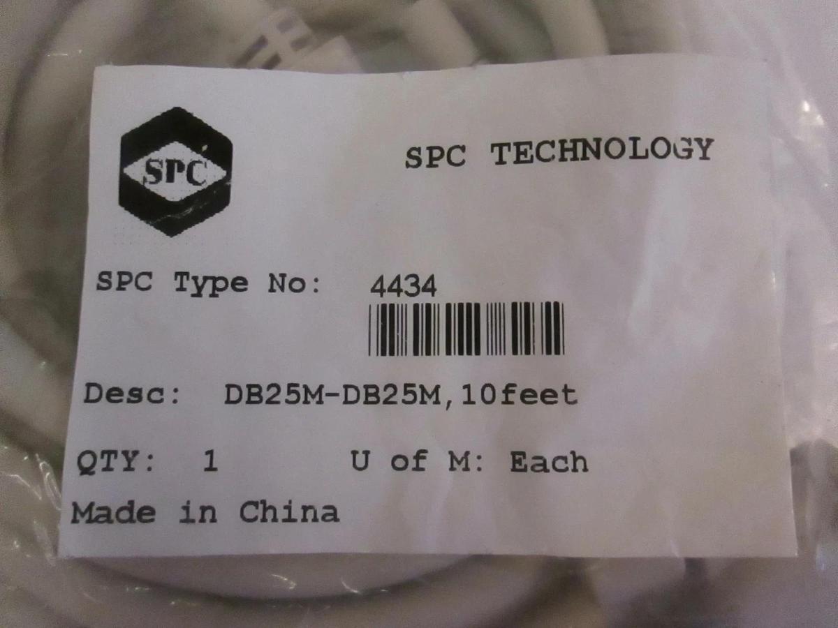 Used SPC Technology DB25M-DB25M, 10 Foot Cable, NIP