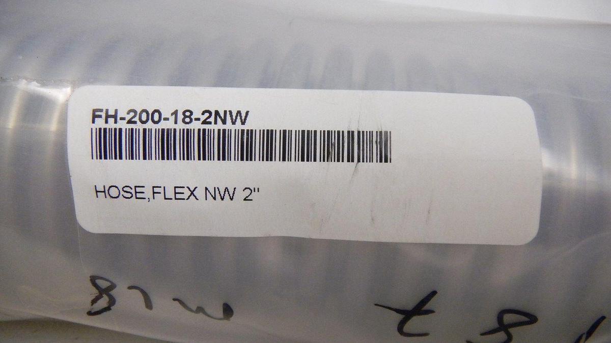 Used Nor-Cal Flexible SS Hose FH-200-18-2NW, 12", NW50 ,Medium Wall, NEW
