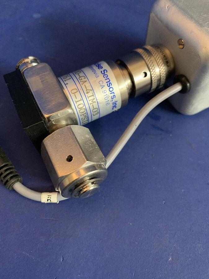 Used Precise Sensors 4863-100-GA-4IM-03 Transducer w/ Digital Display, 0-100 PSIA