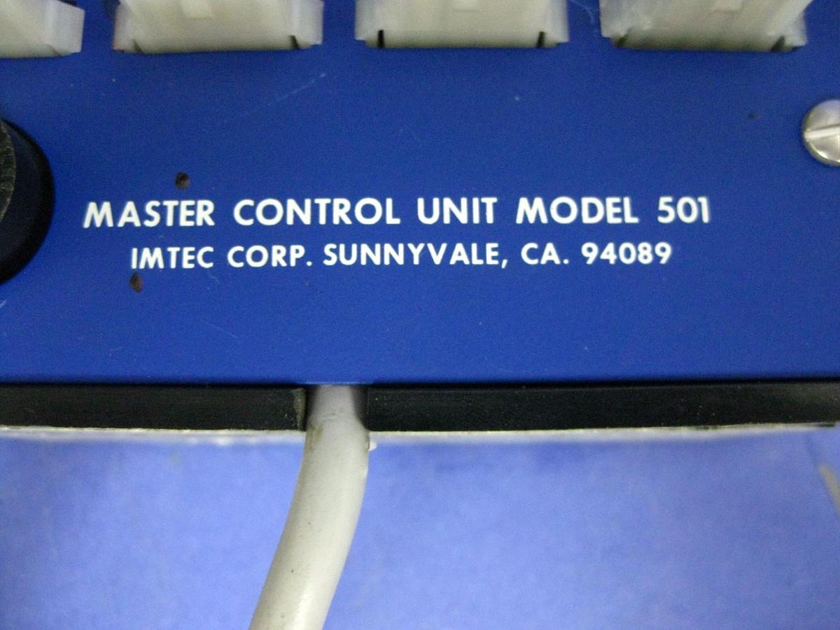 Used IMTEC Acculine Chem-Miser MCU Master Control Unit Model 501, 20-00-027, Used