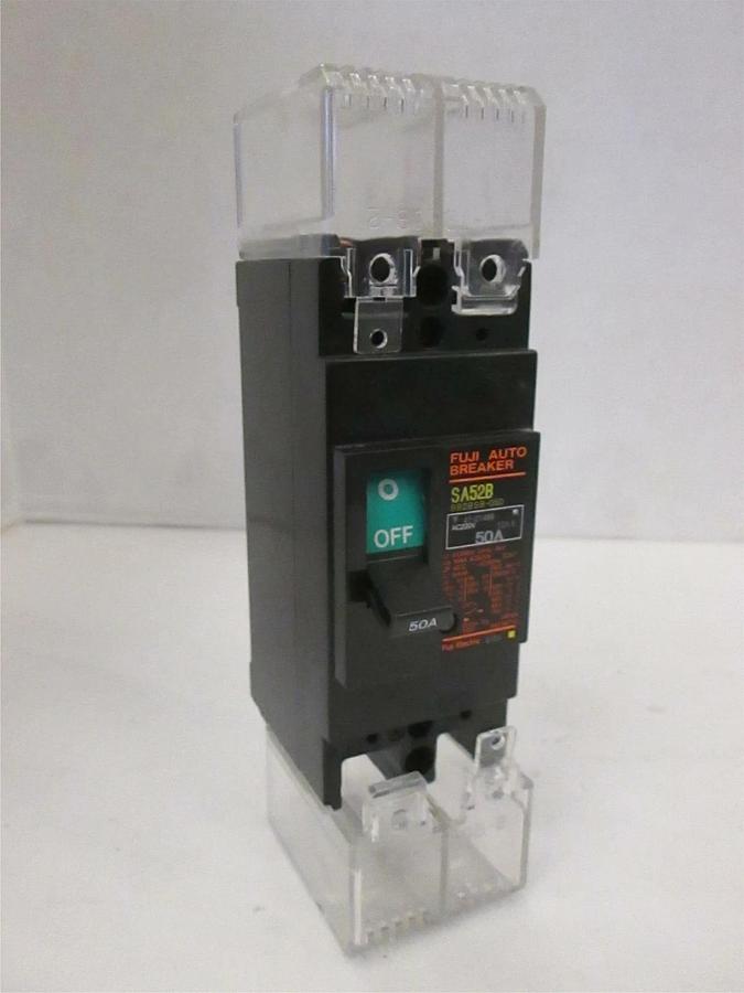 Used Fuji Auto Breaker, SA52B, Circuit Breaker, 2 Pole, 50A, 220 V, Used