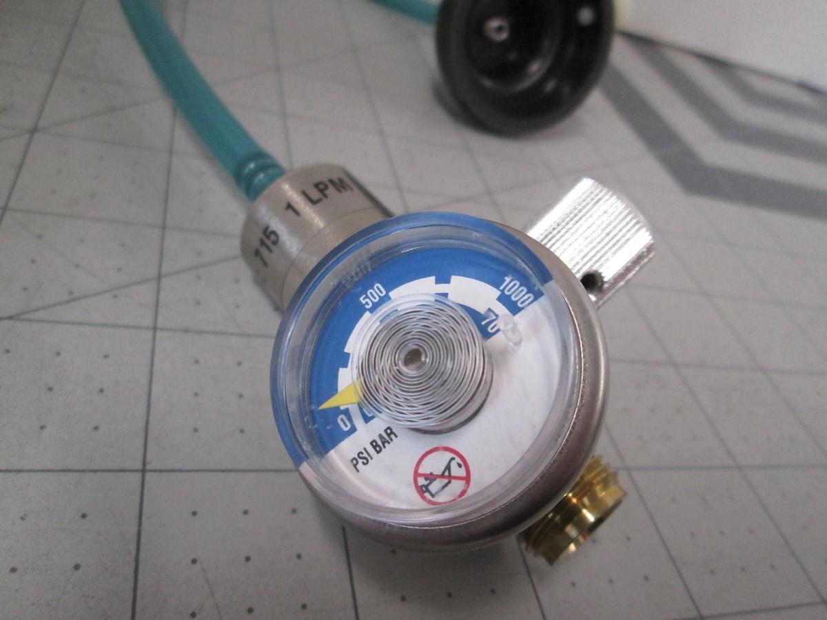 Span Instruments, Model 715, 1 LPM, Gas Cylinder Pressure Gauge, New