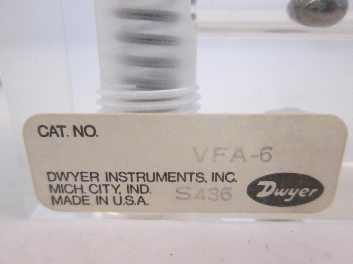 Dwyer VFA-6, Visi-Float Flowmeter, 0-30 SCFH Air, New