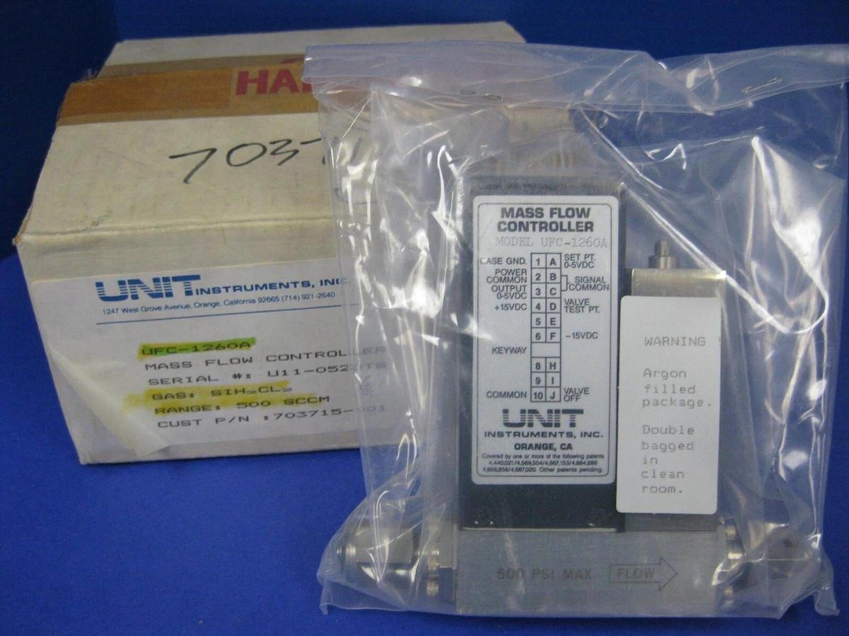 Used Unit UFC-1260A Mass Flow Controller, SIH2CL2, 500 SCCM, Refurbished