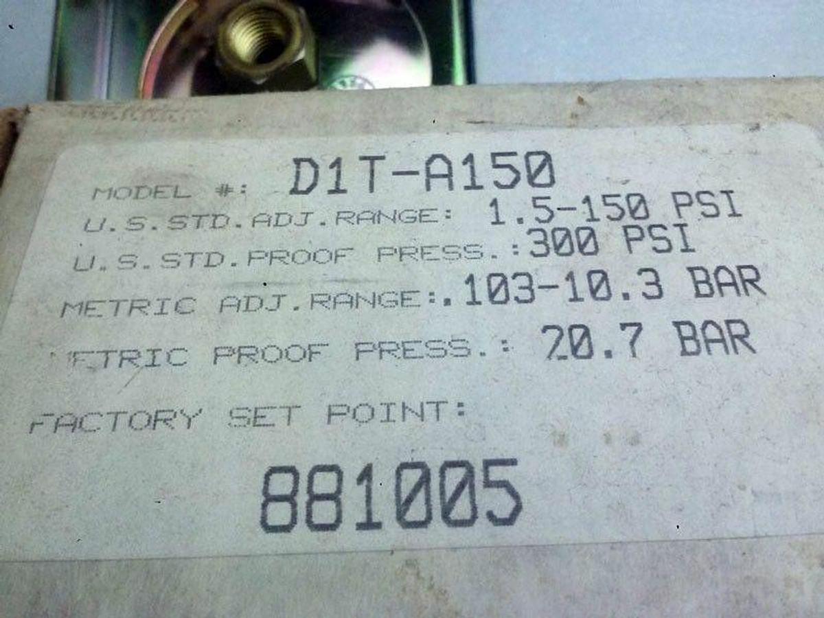 Used Barksdale DIT-A150 Directional Control Valve, 150 psi, NIB