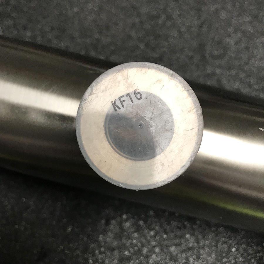 Stainless Steel Vacuum Tube Nipple, NW50 Flange w/ NW16 Port, New