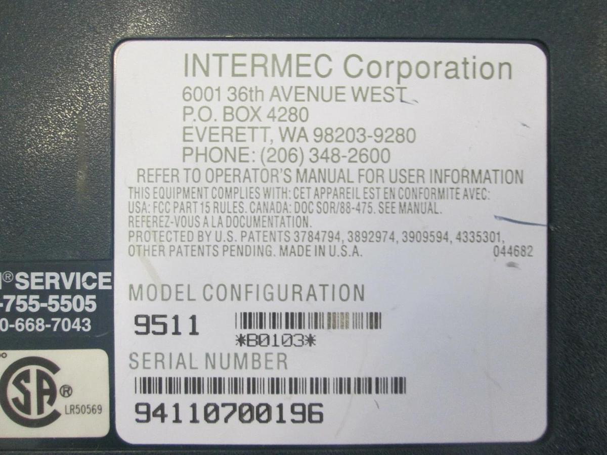 Used Intermec Corp., Model 9511, Transaction Manager, Used