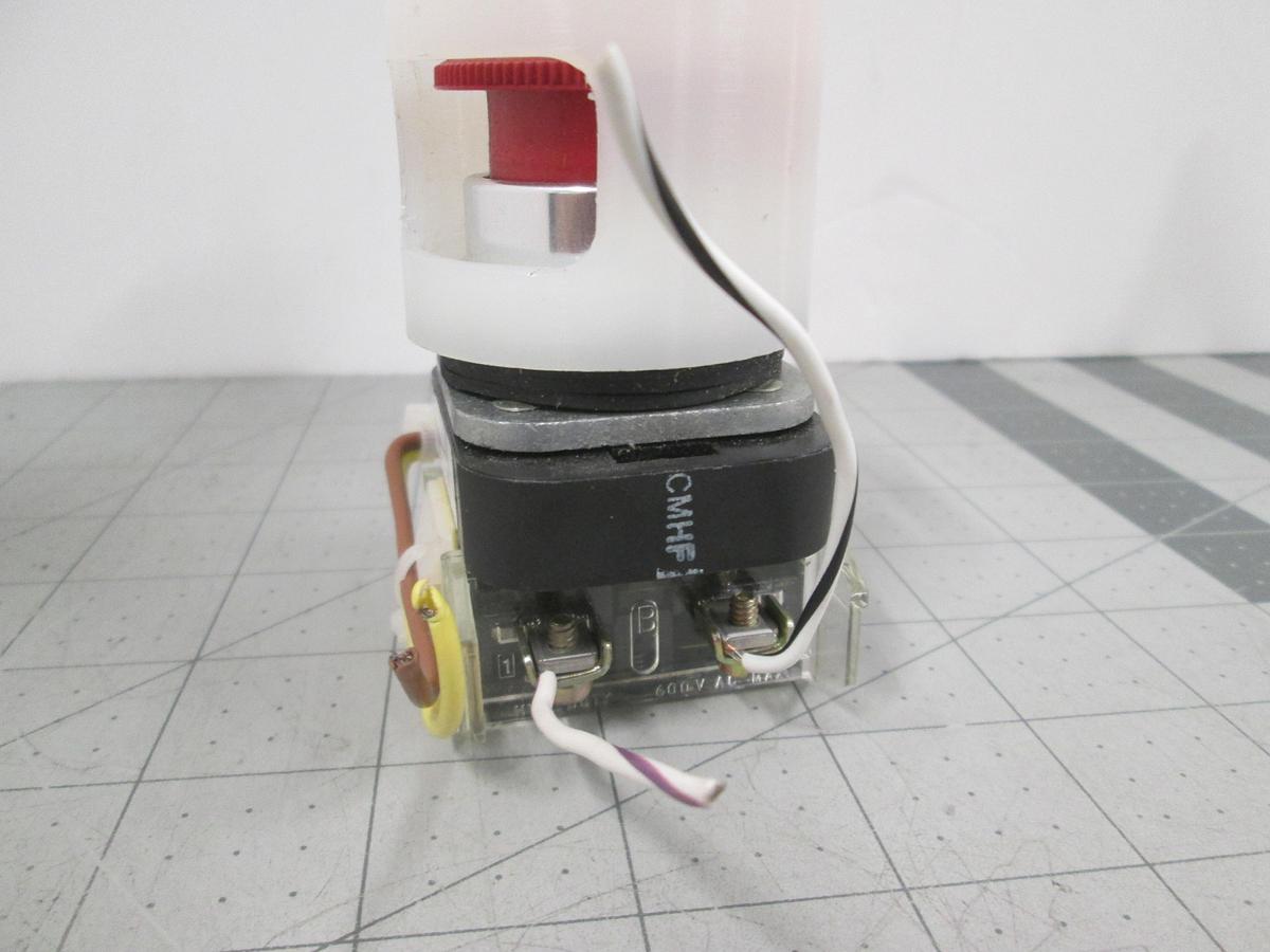 Used Allen-Bradley, 800T-FXT6JJLL,30MM, Push-Pull Twist Release Red PushButton, Used
