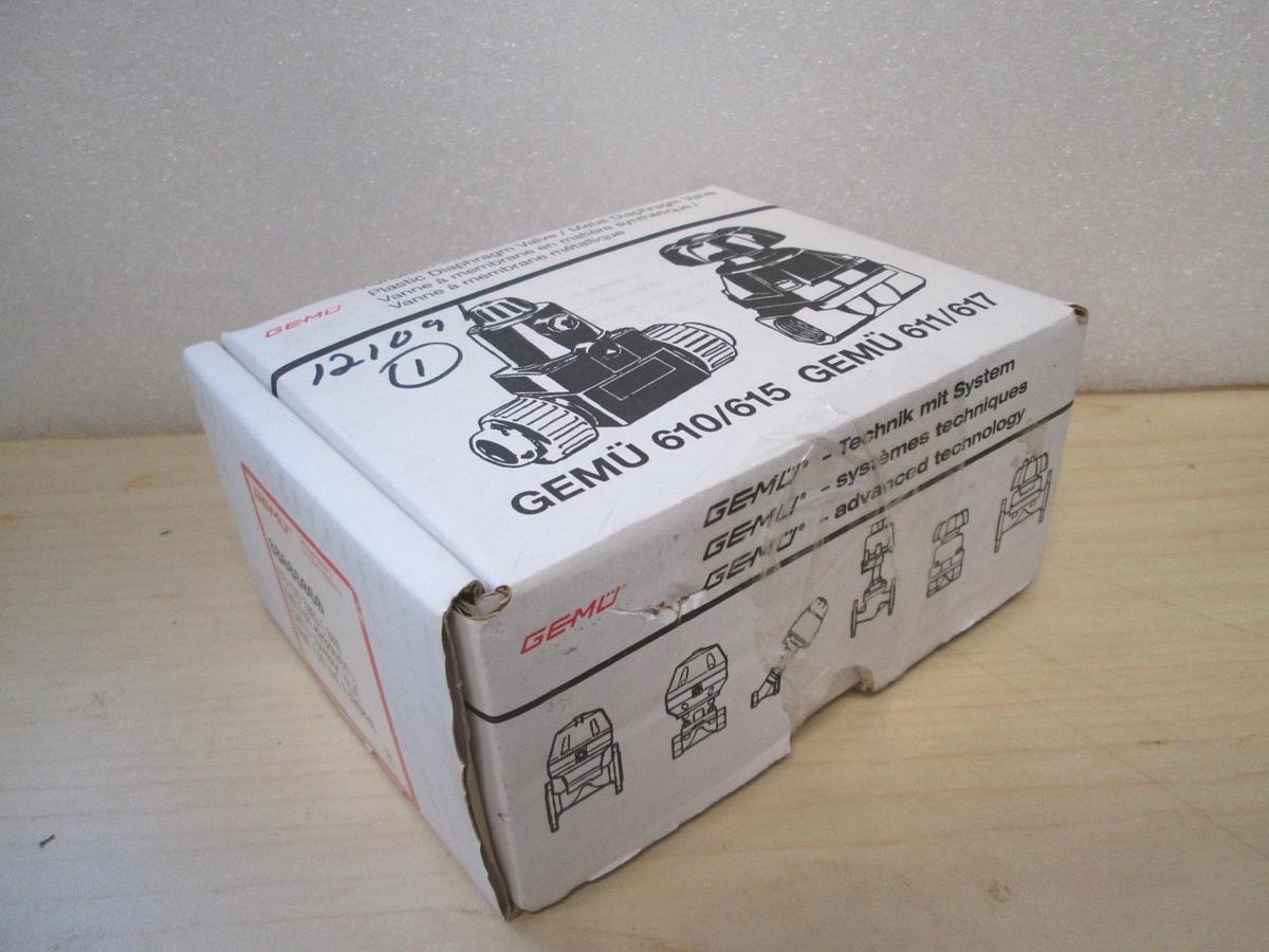 GEMU, ID-CH-88086060, Pneumatic N.O Diaphragm Valve, PST 4-6 Bar, New