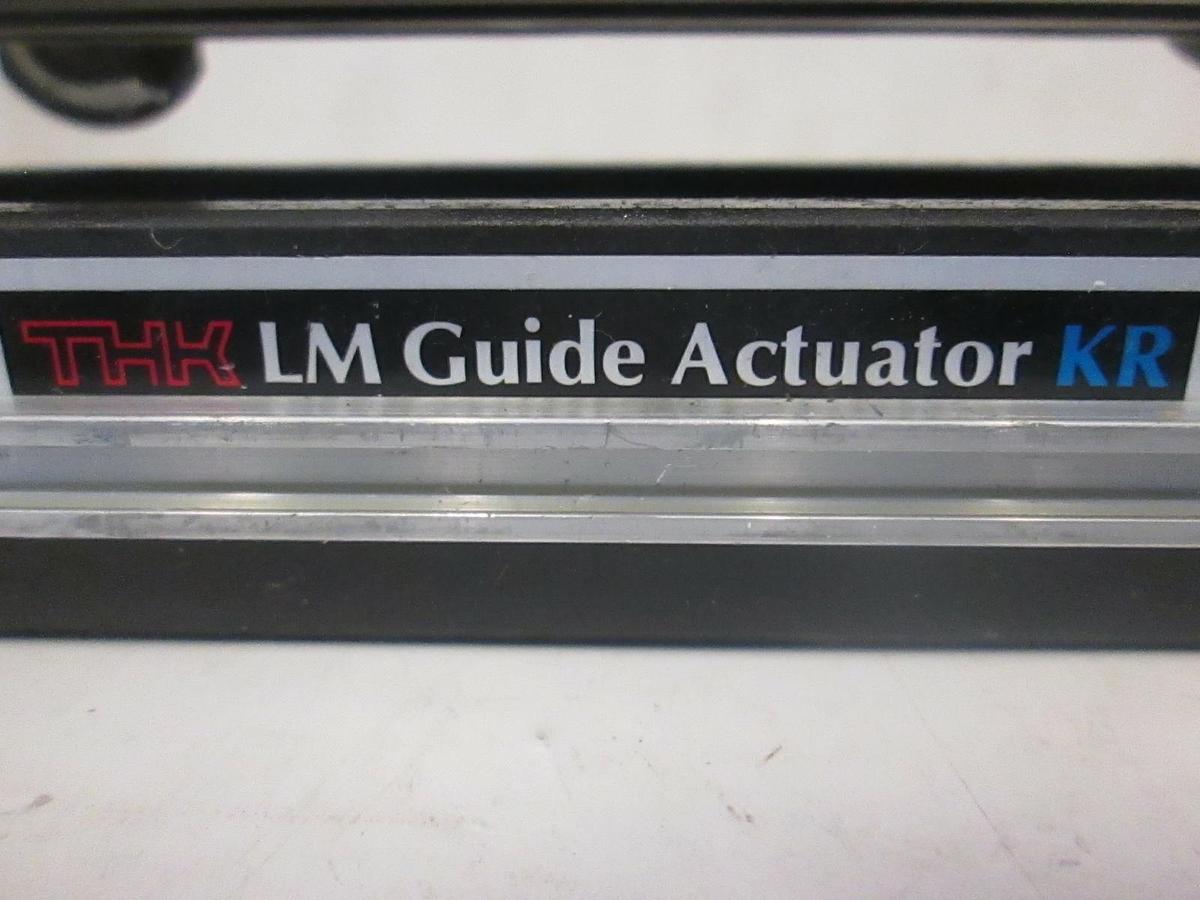Used THK LM Guide Actuator KR w/ Simple Servo Motor 524-20-306, Used