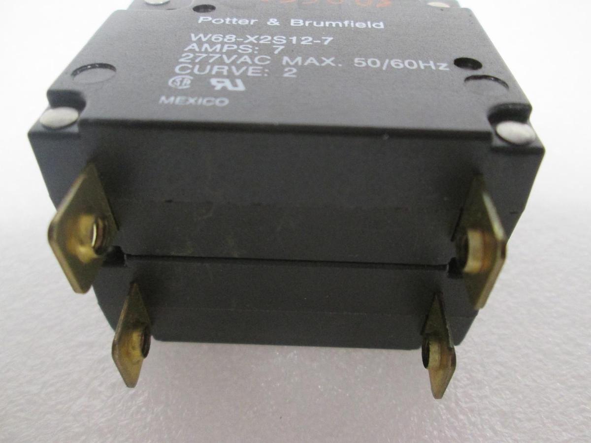 Used Potter & Brumfield, W68-X2S12-7, Circuit Breaker, 7A, 277VAC, New