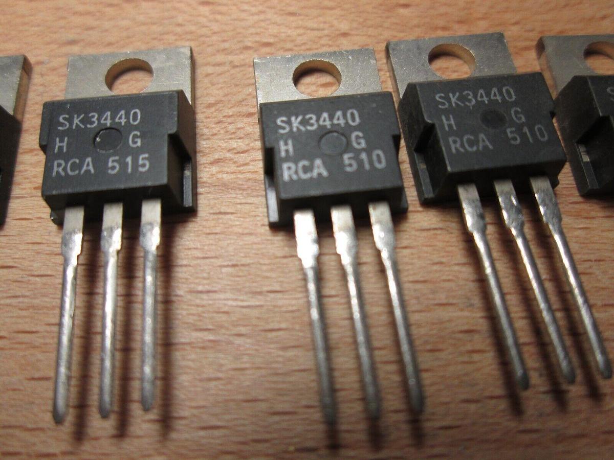 RCA SK3440 NPN Si AF Transistor, New, Lot of 5
