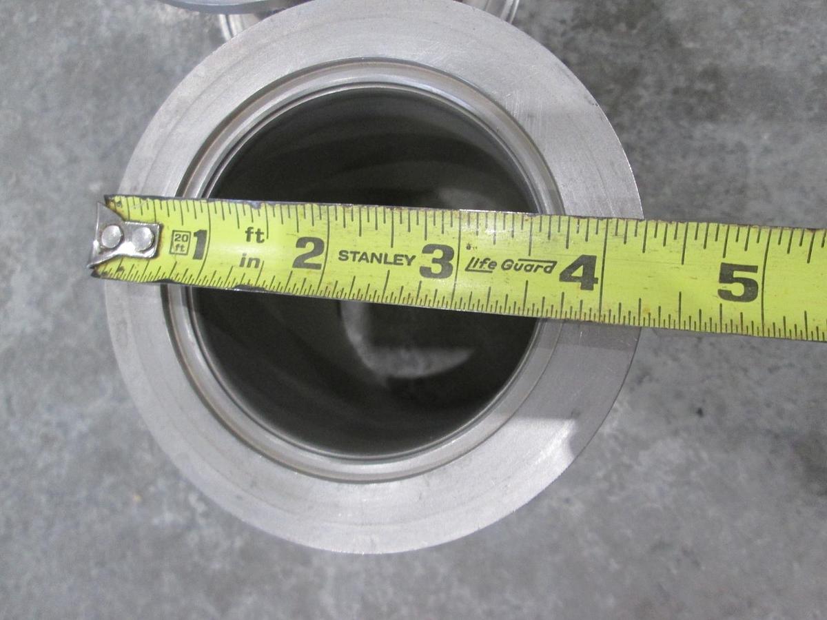 Used 4 1/4" Stainless Steel Adapter w/ 1/2" FVCR Fitting, Used, Lot of 2