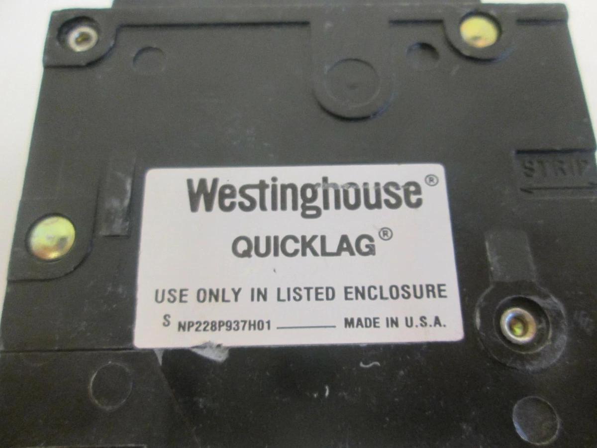 Used Westinghouse 228P931H01C Circuit Breaker, 120/240 VAC, 2 Pole, 20A