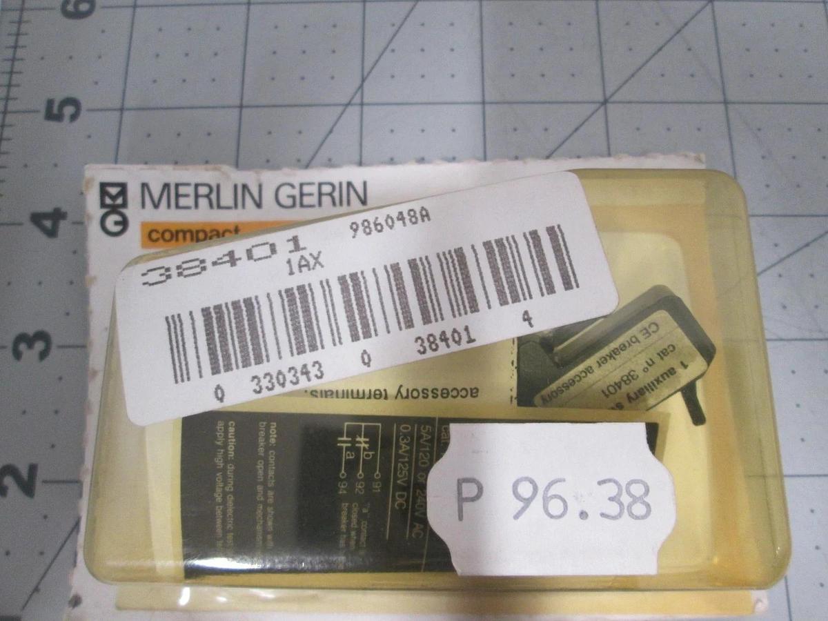 Merlin Gerin, 38401, Auxiliary Switch for Circuit Breaker, New