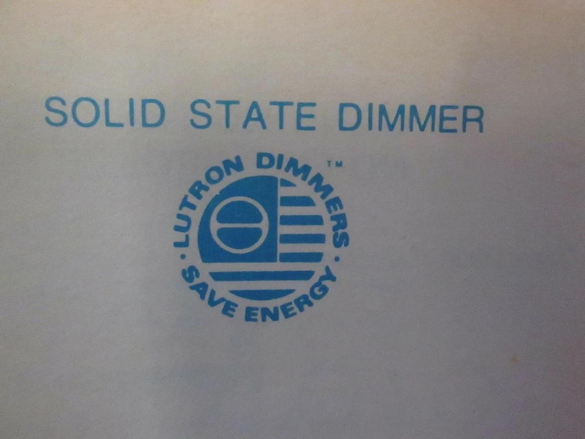 Used Lutron, Solid State Dimmer, 8036, New
