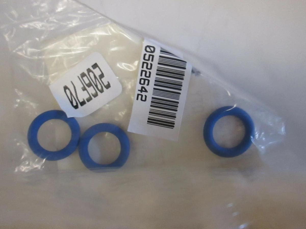 Used California Seal, 206F70, -206 O-Ring, Blue Fluorosilicone 70, Lot of 3, NIP