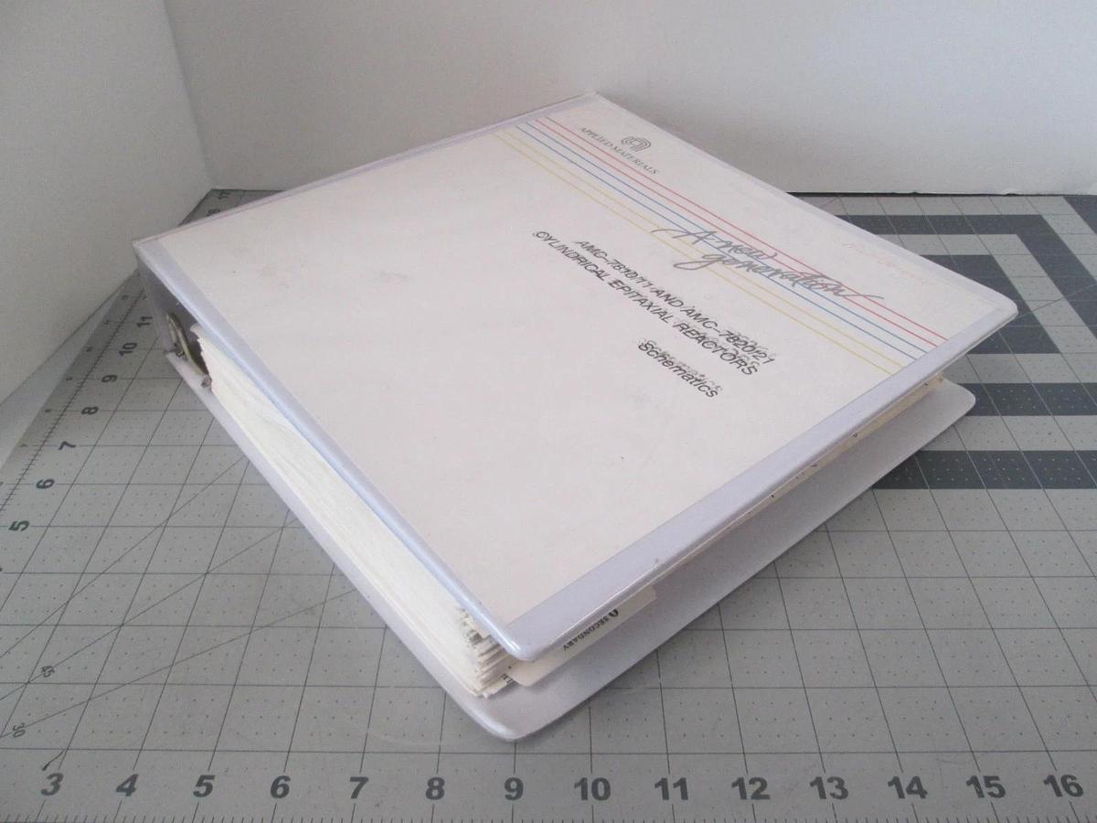 Used Applied Materials, AMC-7810-11, AMC-7820-21 Cylindrical Epitax Schematics, Used