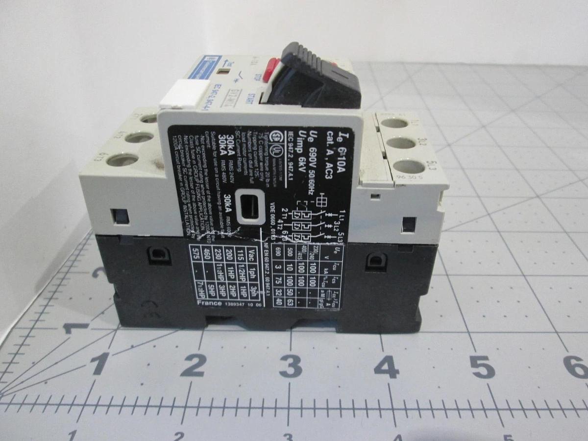 Used Telemecanique, GV2-M14, Manual Mode Starter Circuit, Used