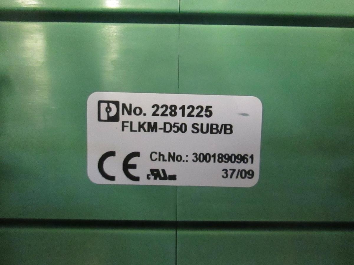 Used Phoenix Contact, Terminal Block Interface Module, FLKM-D50, New