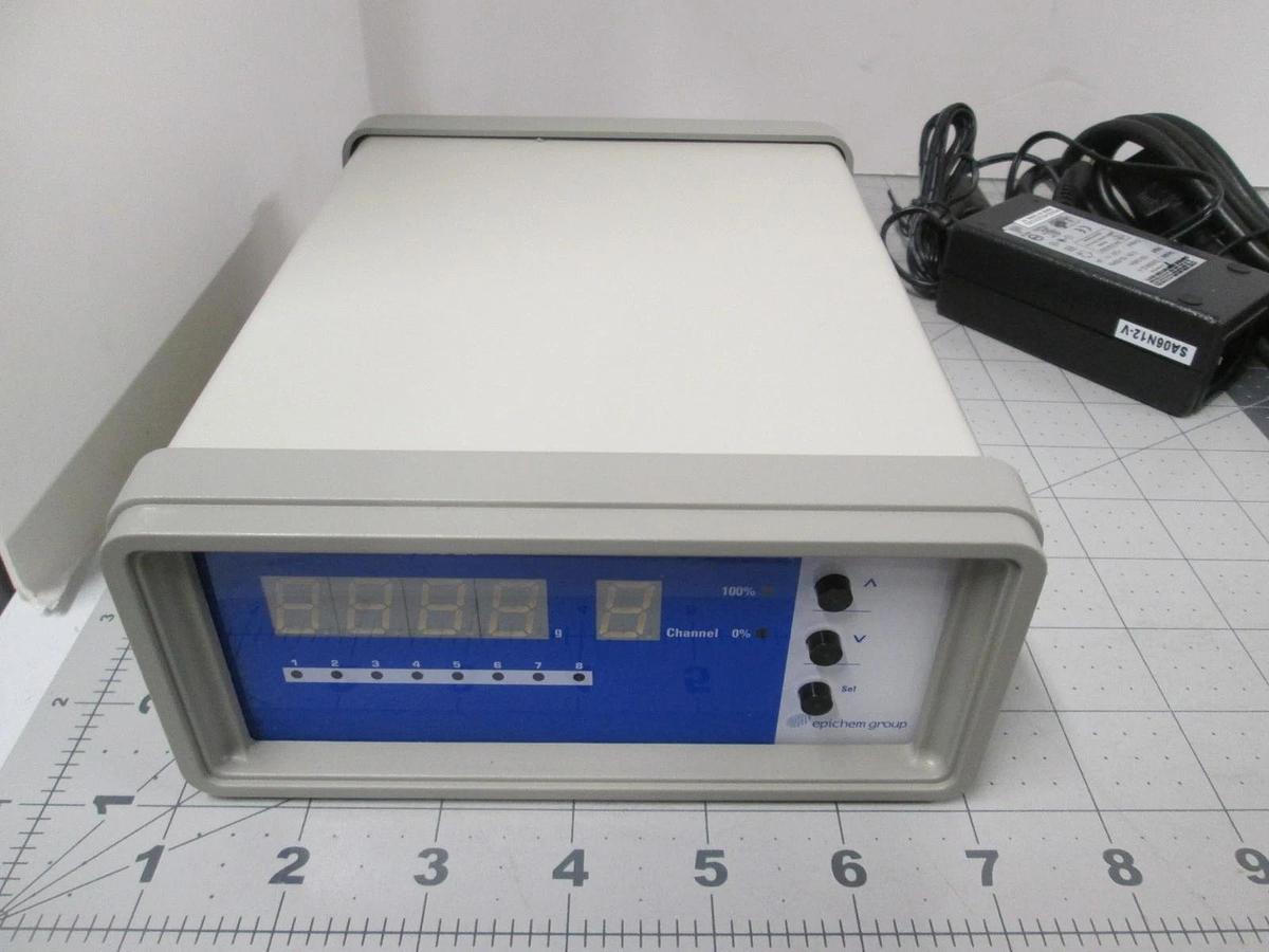 Used Epichem Group, EPCR-8 Level Indicator, 8-Channel Digital Liquid Monitor w/ Power