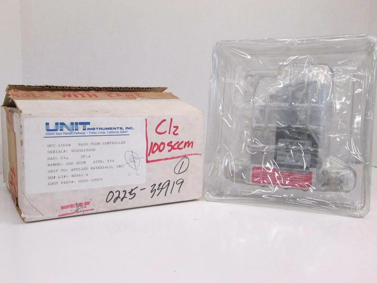 Used Unit UFC-1160A Mass Flow Controller, CL2, 100 SCCM, 15 Pin