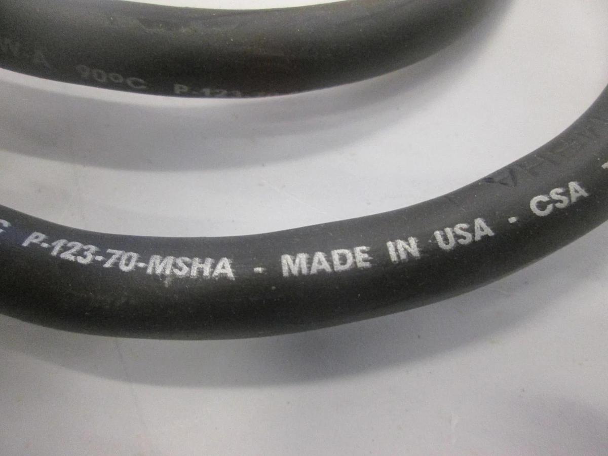 Used Carol, P-123-70-MSHA, Type SOW-A, 12/3, Power Cord Cable, 46", Used