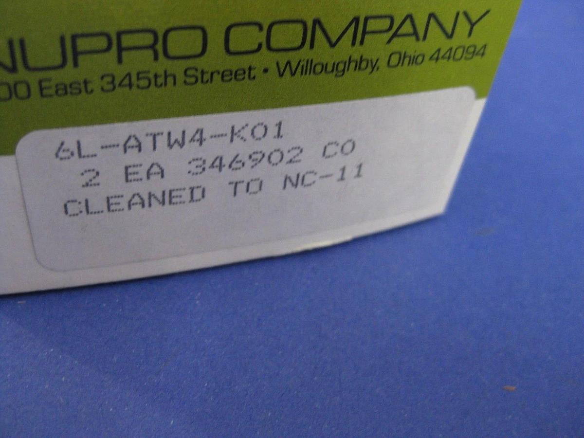 Nupro Swagelok 6L-ATW4-K01, NIB