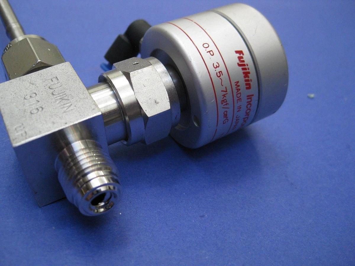 Used Fujikin Valve Assy with 1/4" MVCR x 1/4" FVCR, Used