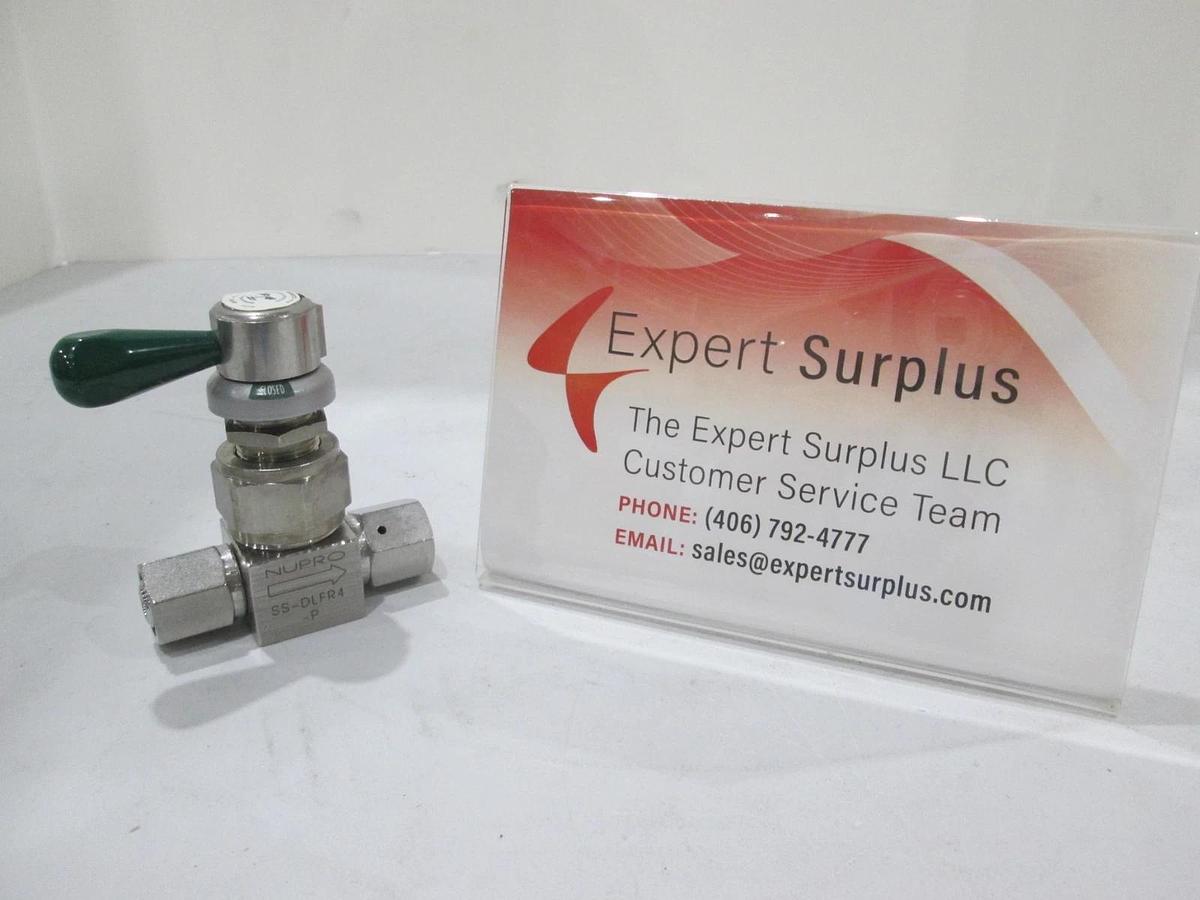 Used Nupro, SS-DLFR4-P, Manual Diaphragm Valve, Used