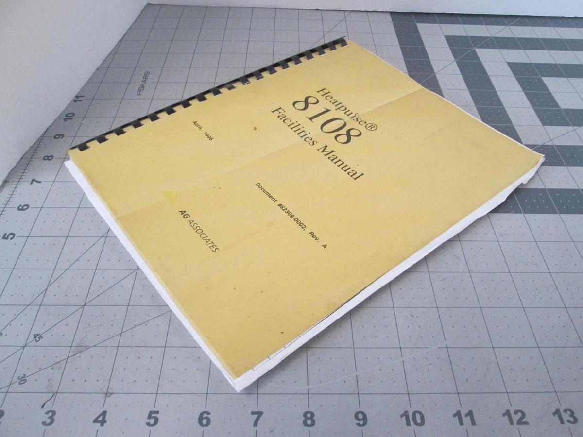 Used Heatpulse, 8108, Facilities Manual , 82309-0002, Rev A, Used