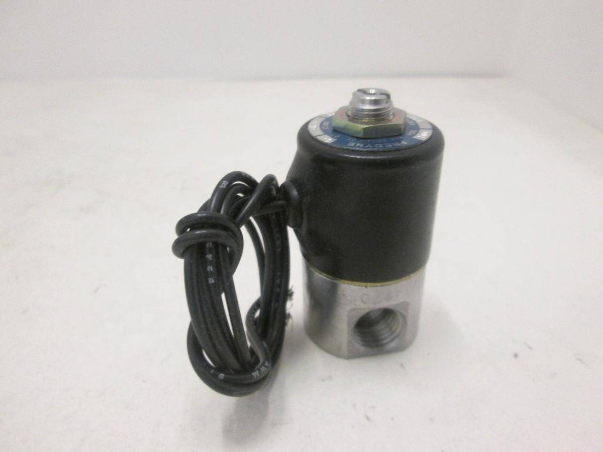 Predyne, B2016-LB, VALVE SOLENOID 2WAY 1/4NPT,24VLT,100 PSIG, 5/3, New