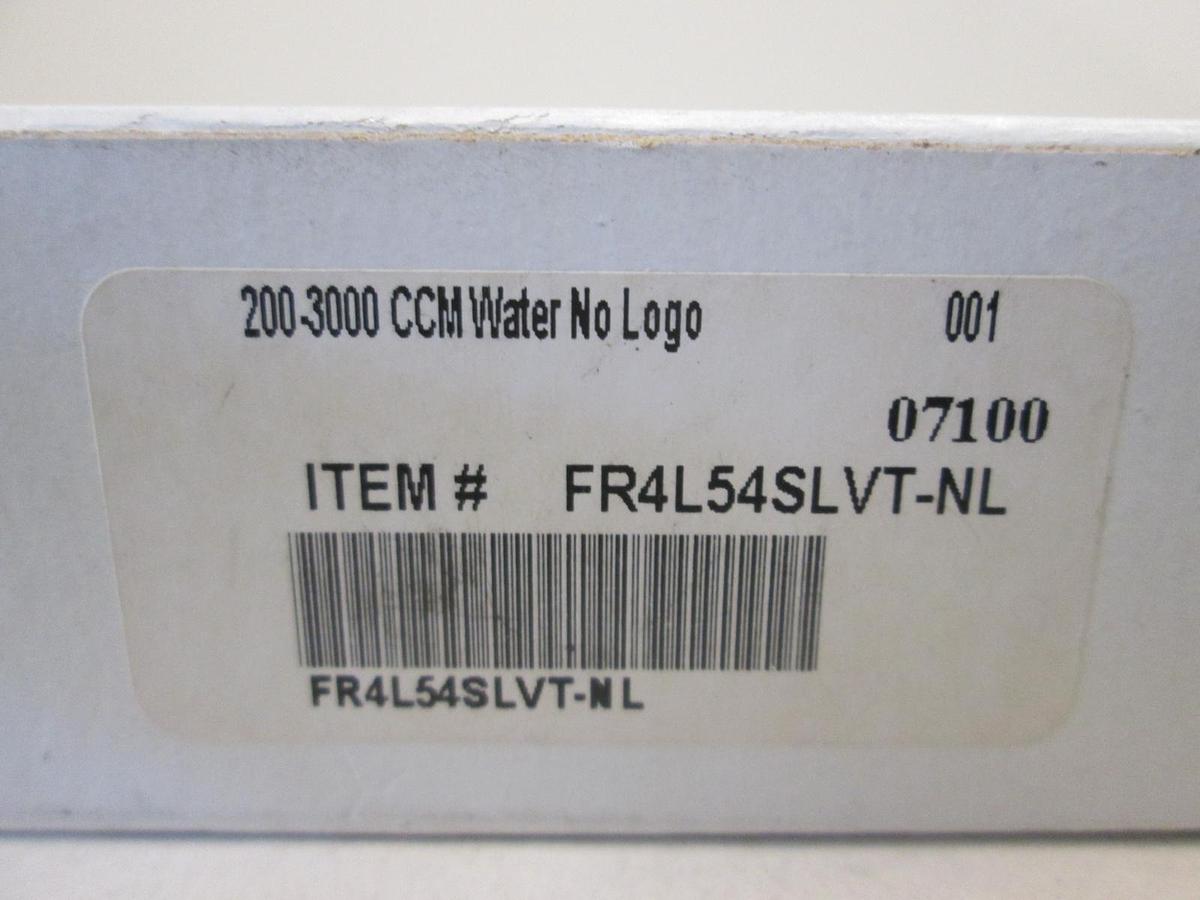 VWR, FR4L54SLVT-NL, Flowmeter, 200-3000CCM for Water, New, Lot of 2