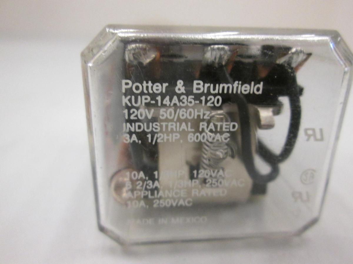 Used Potter & Brumfield, KUP-14A35-120, 120V Relay, Used
