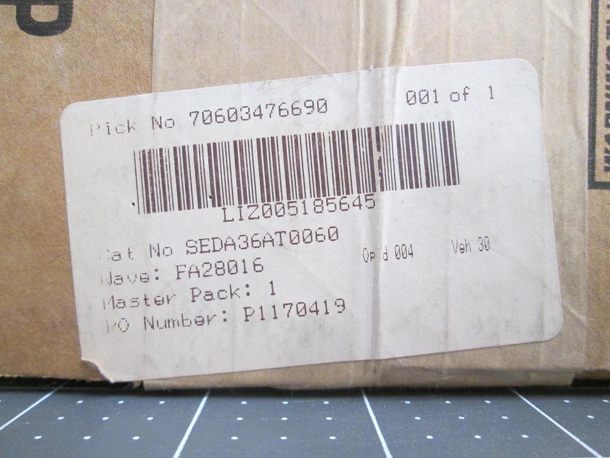 GE,SEDA36AT0060, Spectra RMS 60A 600V 3 Pole Circuit Breaker NIB