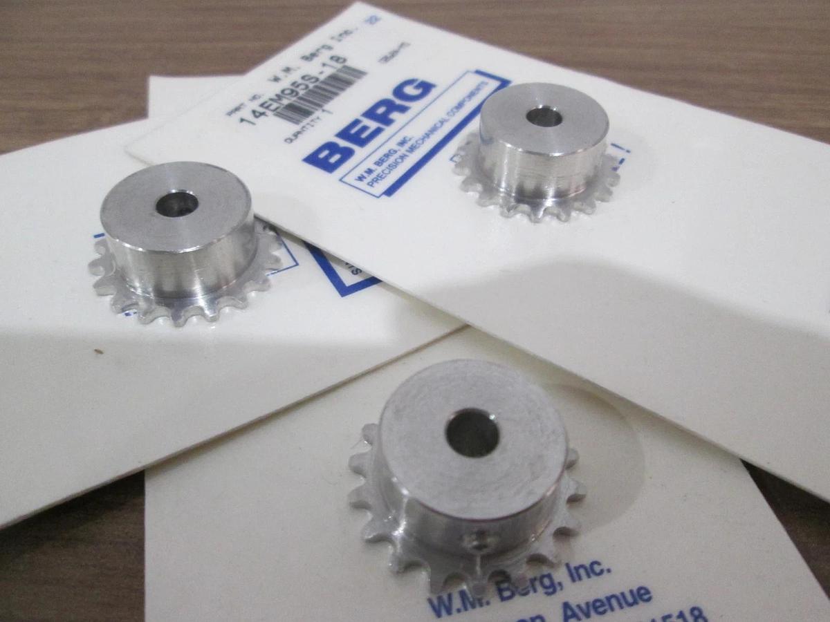 Berg, 14EM95S-18, Timing Pulley, New, Lot of 3
