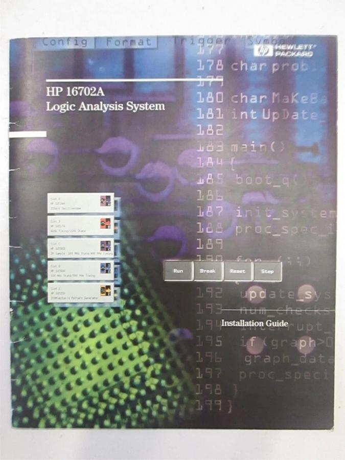 Used HP Processor 16702A Logic Analyzer Systems Installation Guide, Used