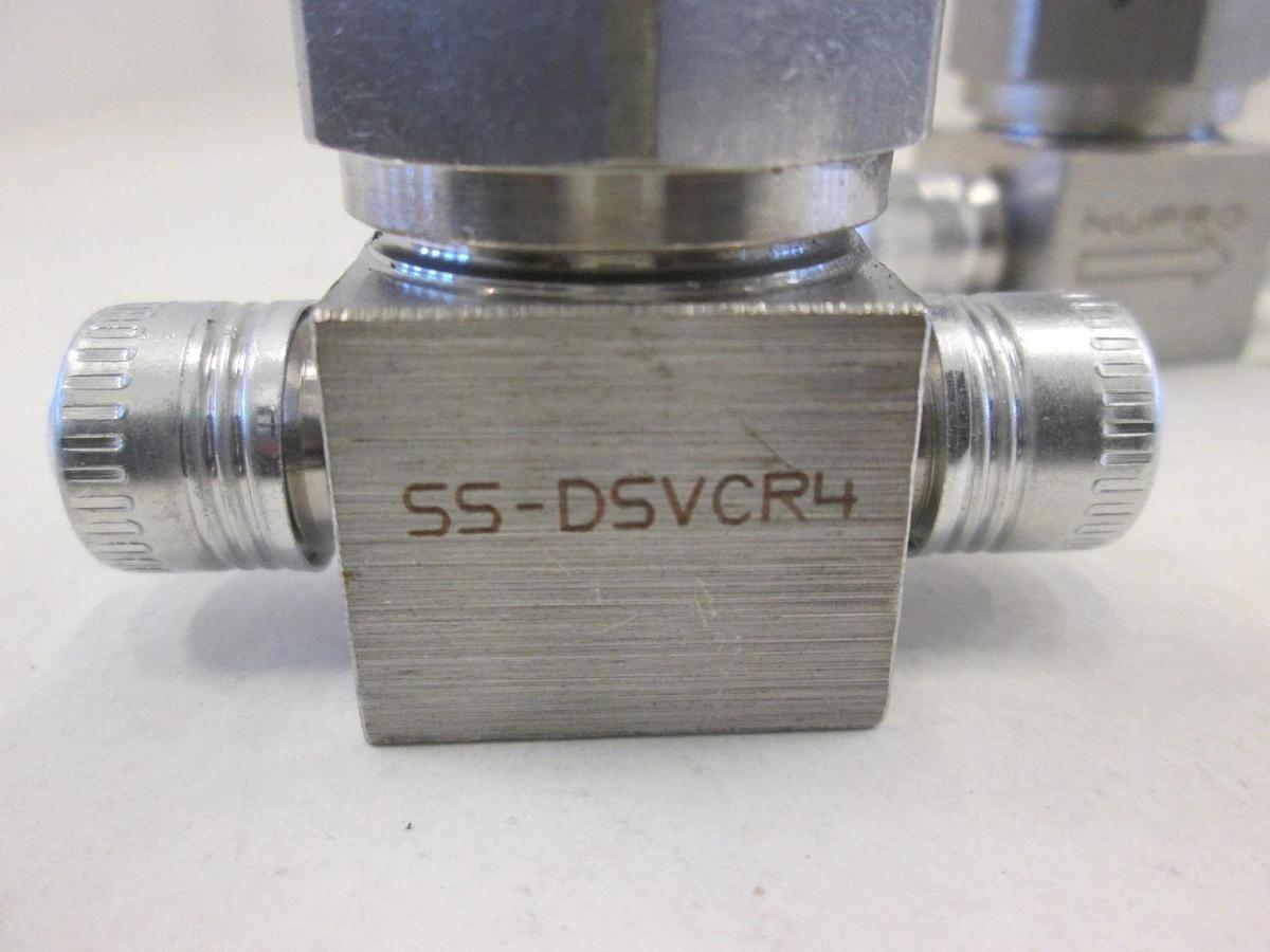 Used Swagelok, SS-DSVCR4, Manual Diaphragm Valve, Used, Lot of 2