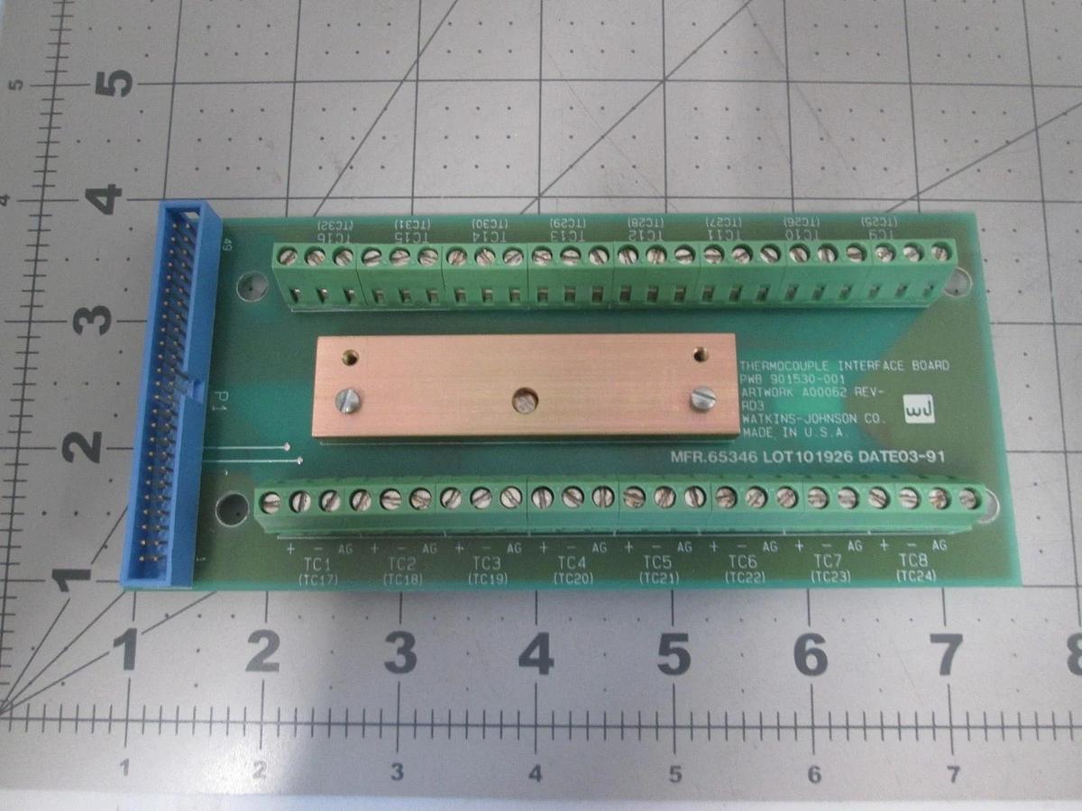 Watkins Johnson, 901530-001, Thermocouple Interface Board, New