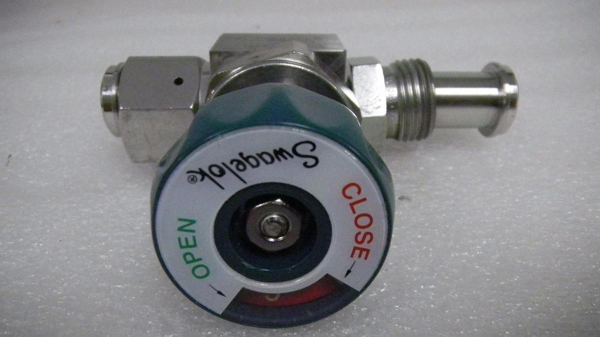 Used Swagelok Valve 6LV-DFBW6-P-GR,3/8" MVCR x 3/8" FVCR, used