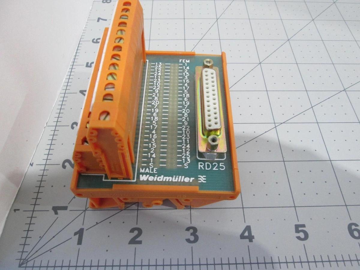 Weidmuller, RD25, 25 Pin D SUB Connector, New