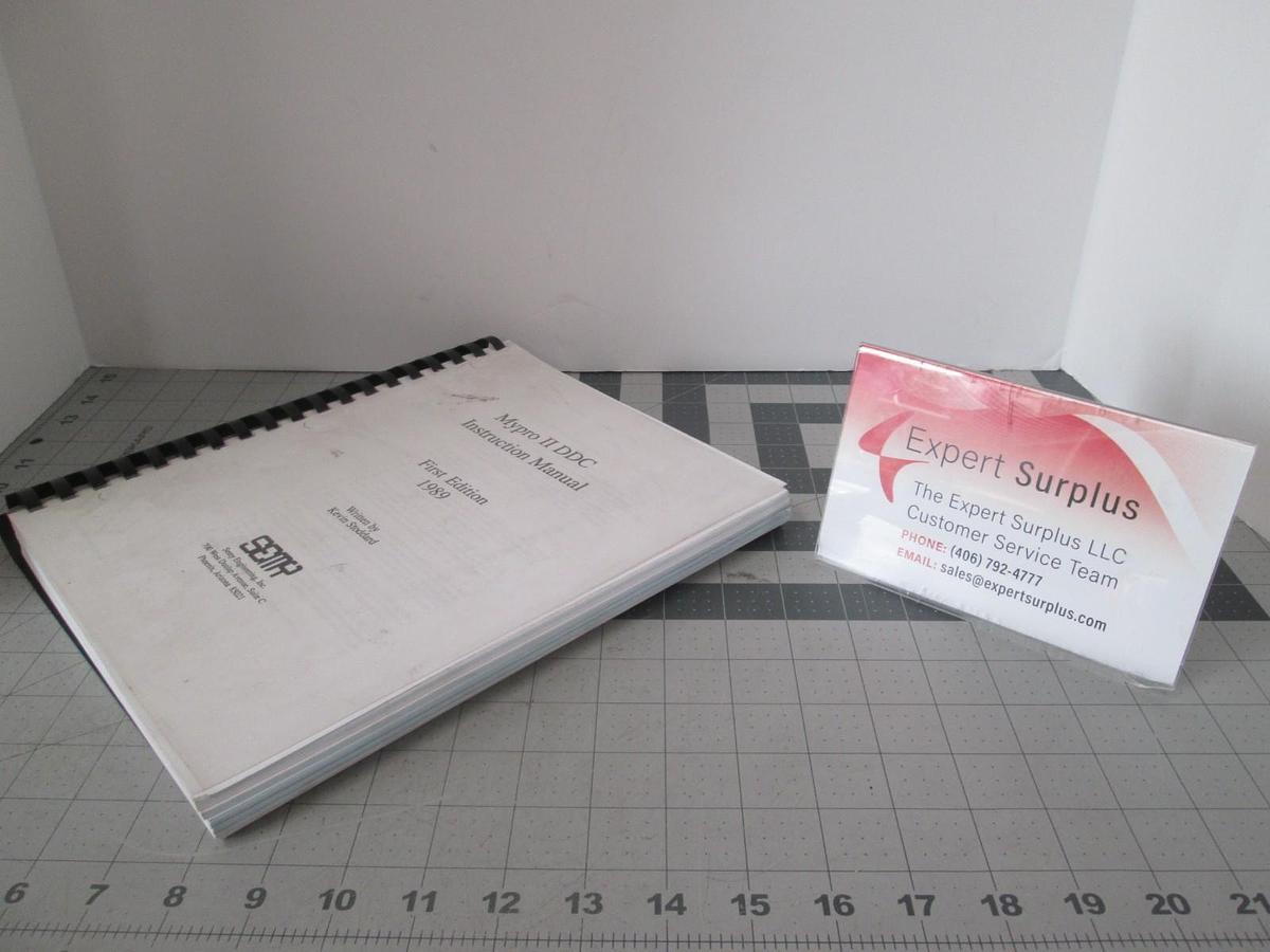Used Semy Engineering, Mypro II DDC, Instruction Manual, First Edition, Used