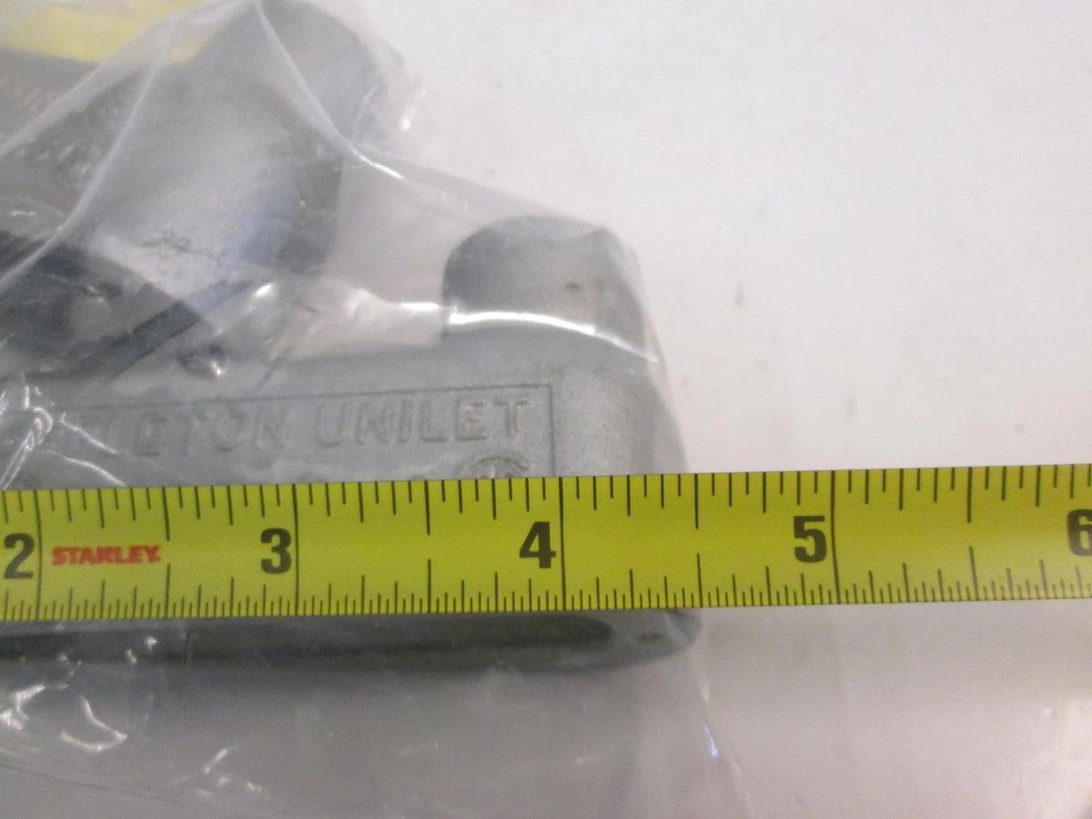 Used Appleton Unilet Conduit Body, 4 1/2", 1/2 LB Form, Used, Lot of 3