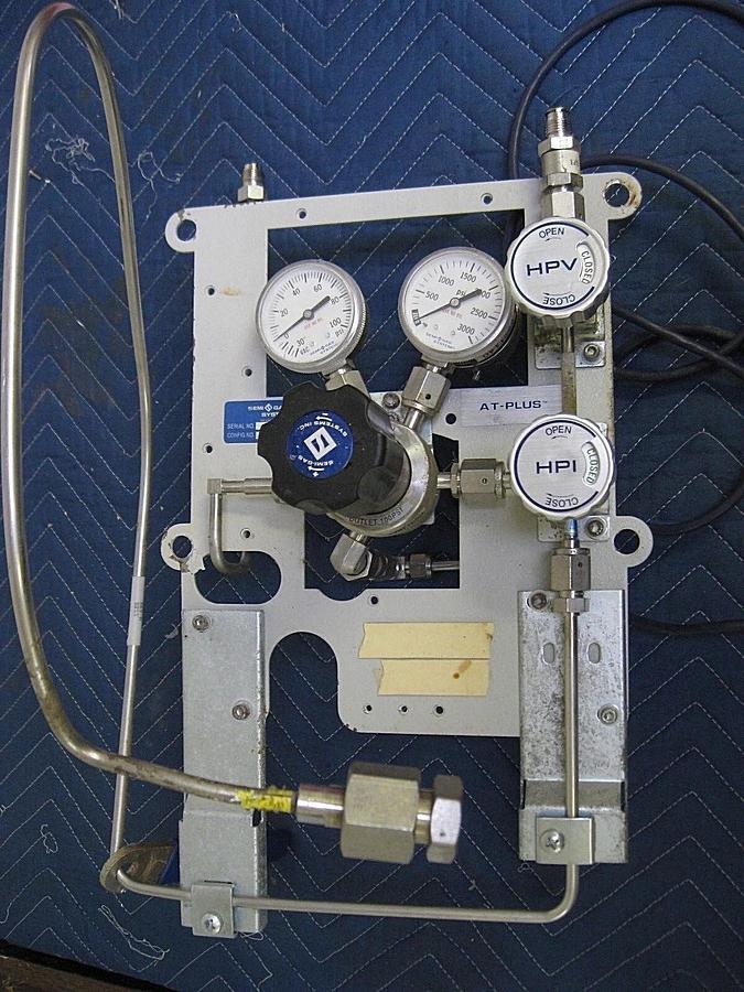 Used Semi-Gas High Purity Gas Panel, CGA 320 w/ Pigtail Shut Off Valve, Used